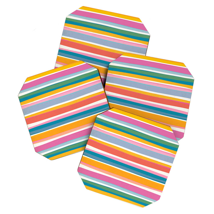 Beach Dreams Stripe Line Art Coaster Gallery Image 1