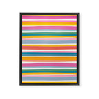 Beach Dreams Stripe Line Art Framed Canvas Print Gallery Image 8