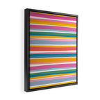 Beach Dreams Stripe Line Art Framed Canvas Print Gallery Image 2