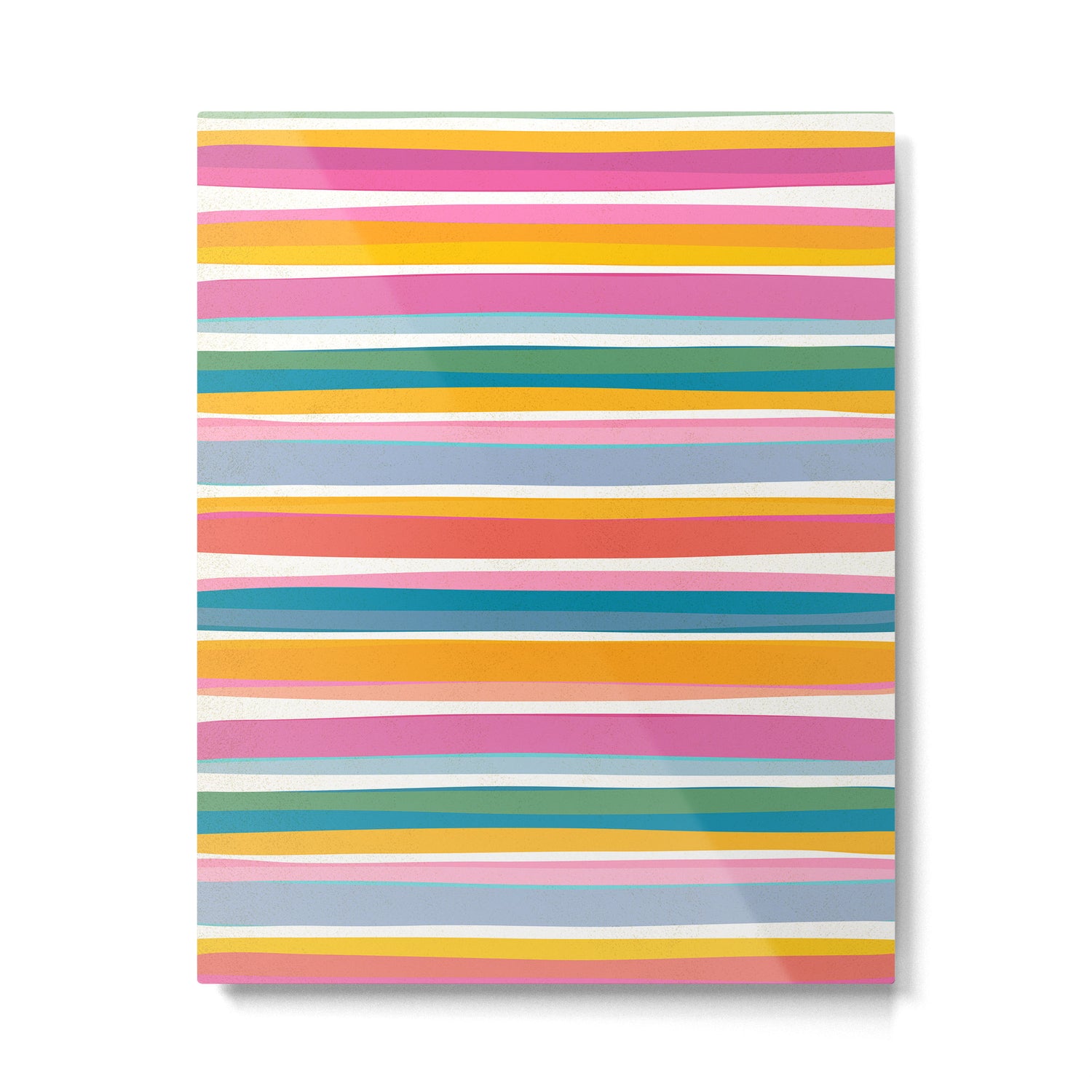 Beach Dreams Stripe Line Art Metal Print Gallery Image 6