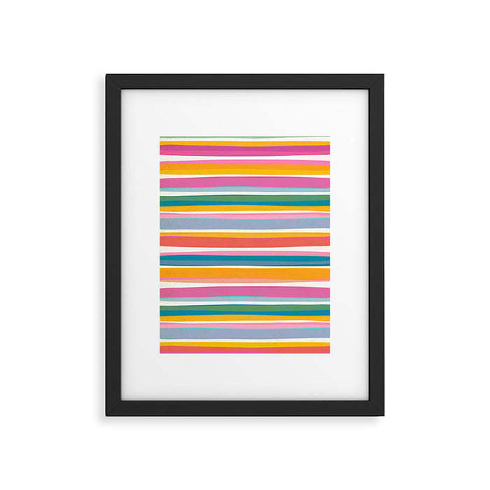 Beach Dreams Stripe Line Art Framed Art Print Gallery Image 1