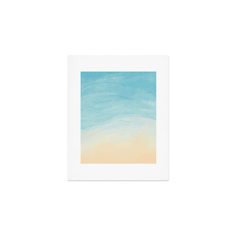 Beach View Abstract  Art Print Gallery Image 1