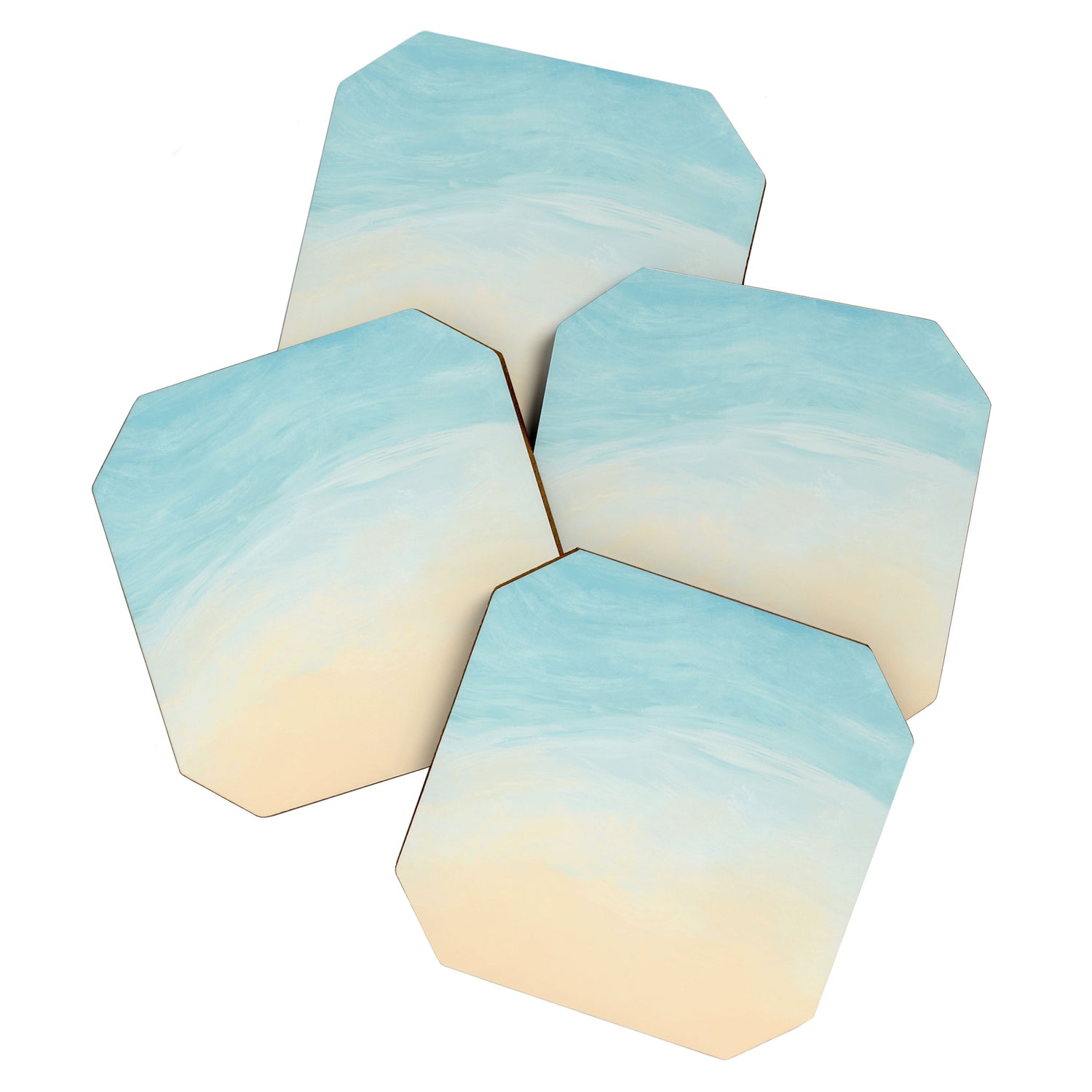 Beach View Abstract  Coaster Gallery Image 1