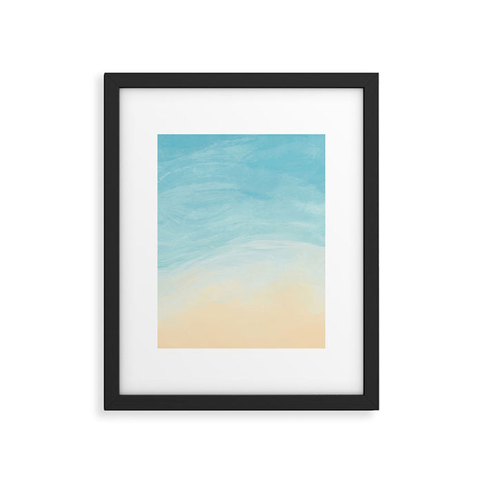 Beach View Abstract  Framed Art Print Gallery Image 1
