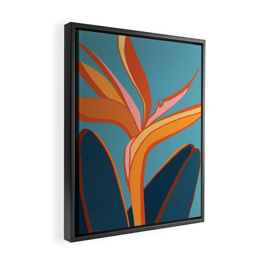 Bird of Paradise Tropical Plant  Framed Canvas Print Gallery Image 2