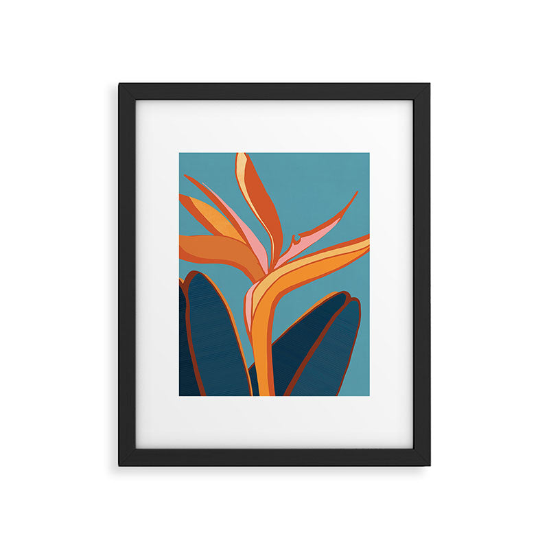 Bird of Paradise Tropical Plant  Framed Art Print Gallery Image 5