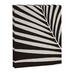 Black and White Palm Frond Canvas Print Gallery Image 8