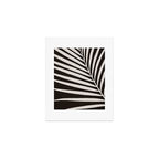 Black and White Palm Frond Art Print Gallery Image 1