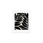 Black Seagrass Shapes Drawing Art Print Gallery Image 1