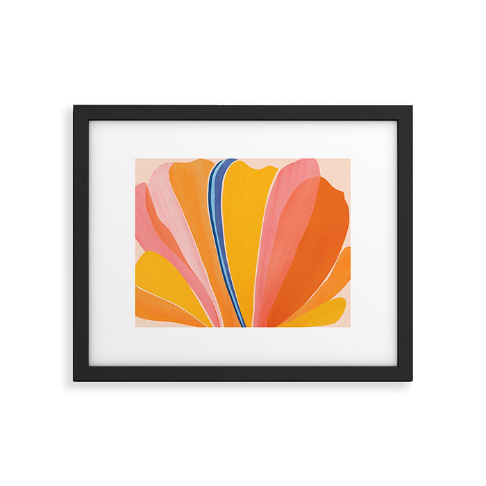 Bloom Abstract Floral Framed Art Print Gallery Image 1