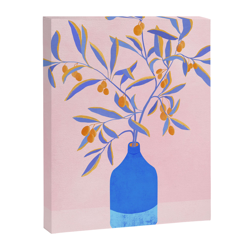 Blue Branches Botanical Illustration  Canvas Print Gallery Image 6