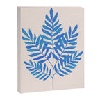 Blue Fern Leaf Canvas Print Gallery Image 6