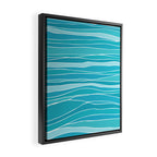 Blue Ocean Waves Framed Canvas Print Gallery Image 2