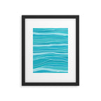 Blue Ocean Waves Framed Art Print Gallery Image 5