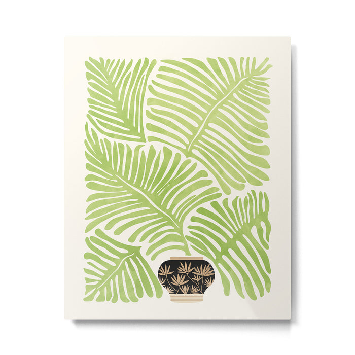 Bohemian Fern Metal Print Gallery Image 1