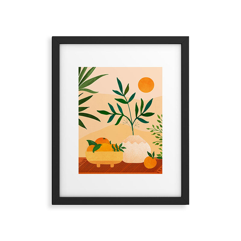 Bohemian Summer / Landscape Illustration Framed Art Print Gallery Image 6