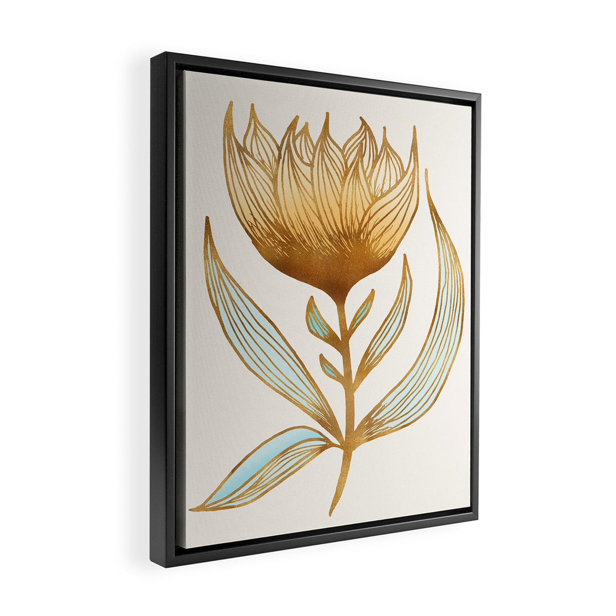 Bohemian Sunflower Framed Canvas Print Gallery Image 2