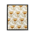Bohemian Sunflower Pattern Framed Canvas Print Gallery Image 8