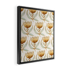 Bohemian Sunflower Pattern Framed Canvas Print Gallery Image 2