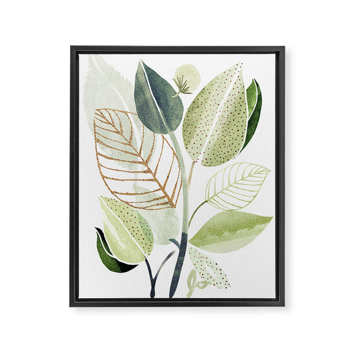 Botanical Collage Framed Canvas Print Gallery Image 1