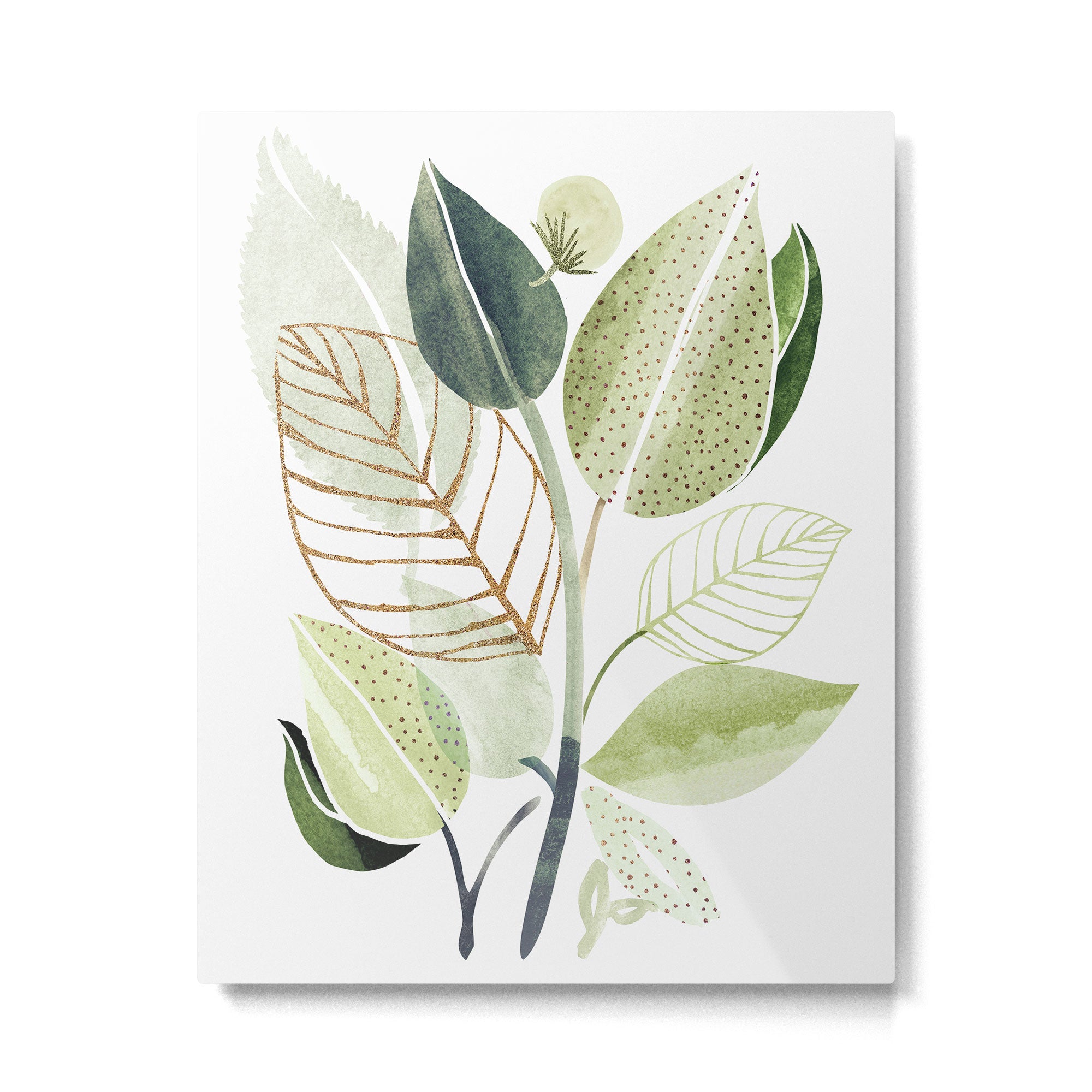 Botanical Collage Metal Print Gallery Image 4