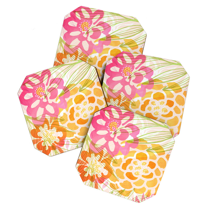 Bouquet of Love Floral Pattern Coaster Gallery Image 1