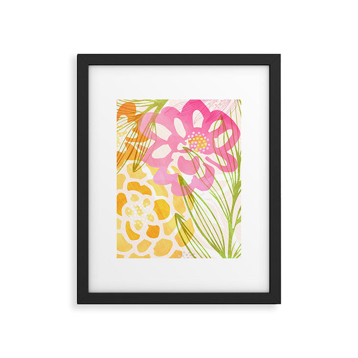 Bouquet of Love Floral Pattern Framed Art Print Gallery Image 1