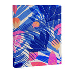 Breezy Tropics Blue Floral Design Canvas Print Gallery Image 6