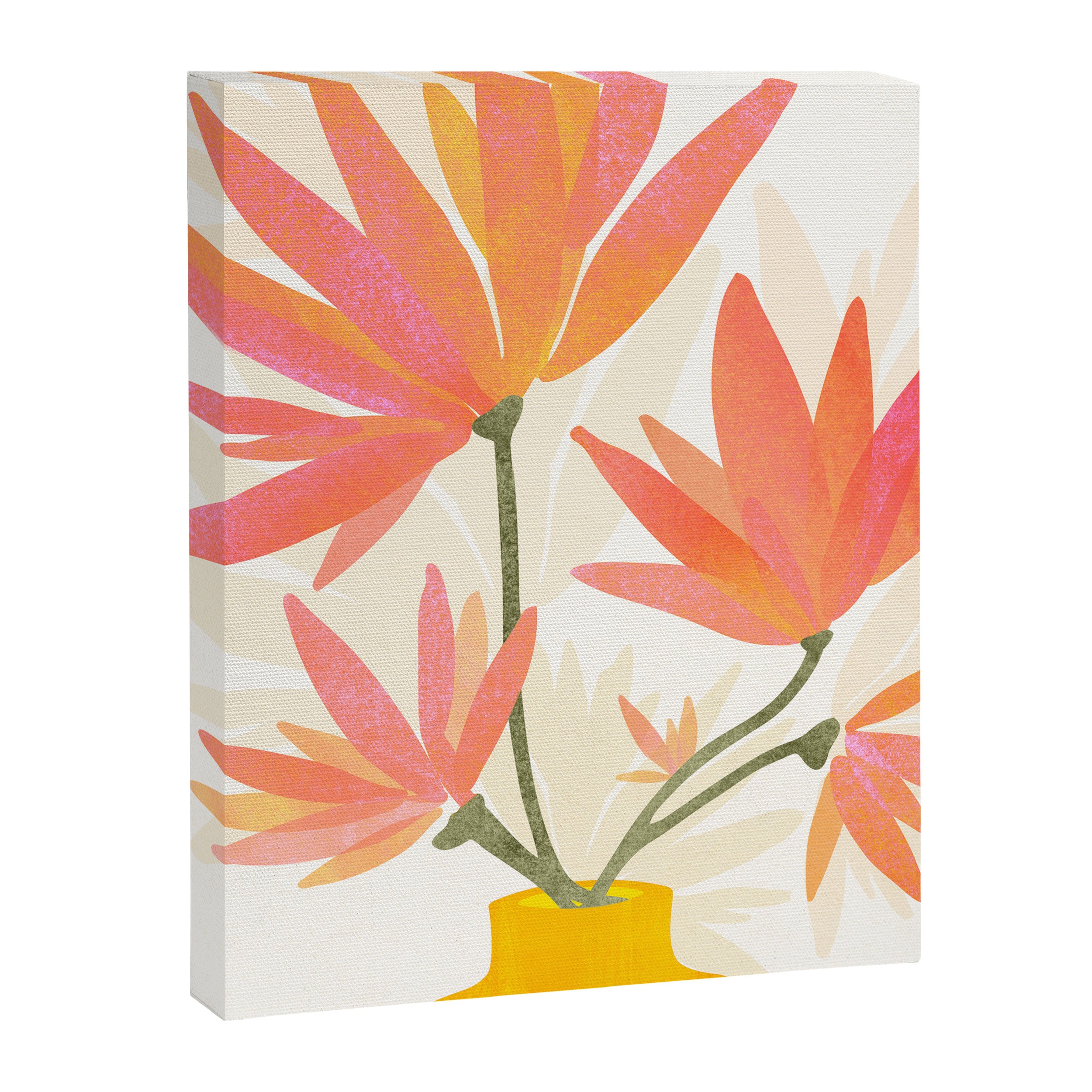 Bright Blooms Floral Painting Canvas Print Gallery Image 6
