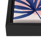 Bright Pop Tropical Palm Art Framed Canvas Print Gallery Image 3