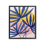 Bright Pop Tropical Palm Art Framed Canvas Print Gallery Image 8