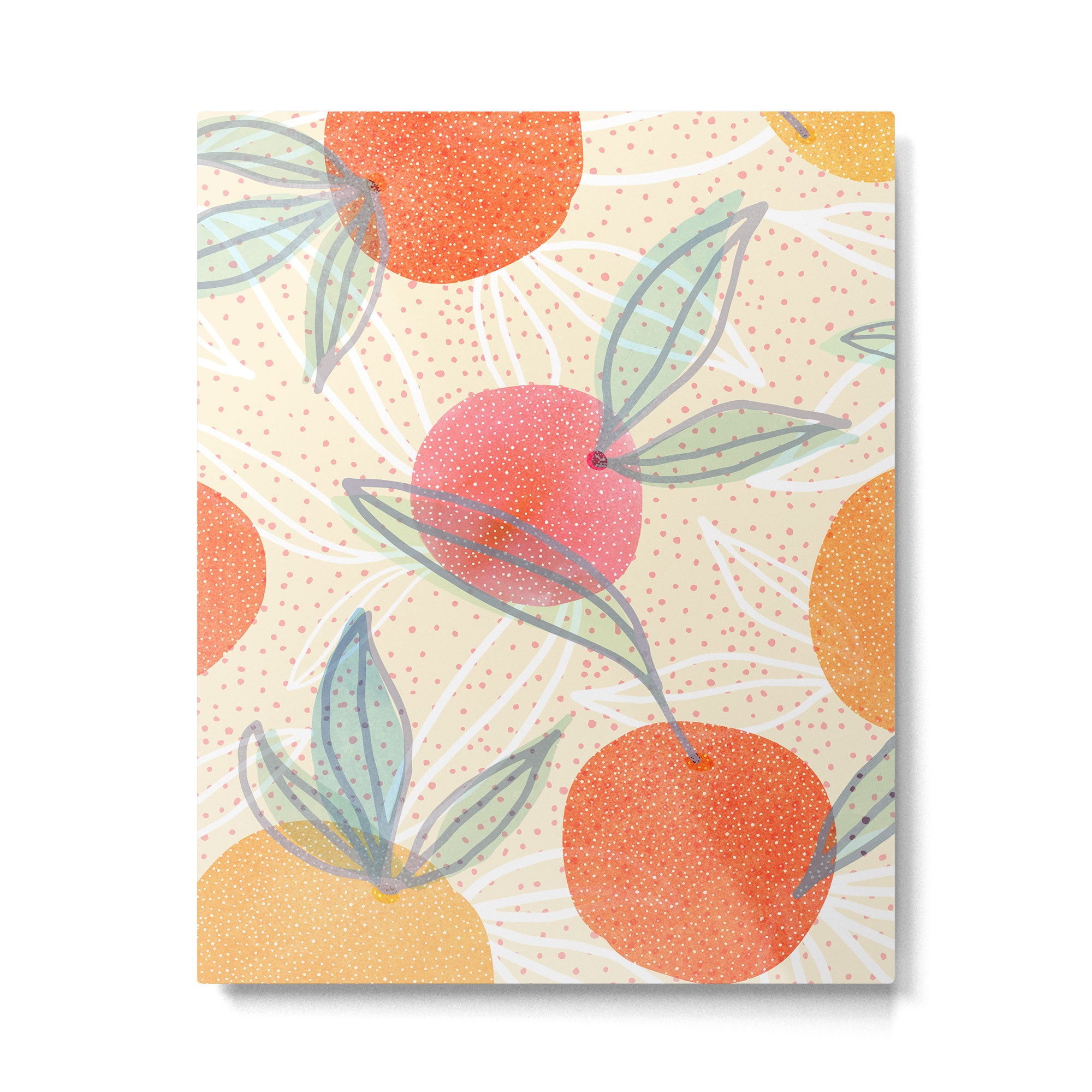 Bright Summer Fruit Collage Metal Print Gallery Image 4