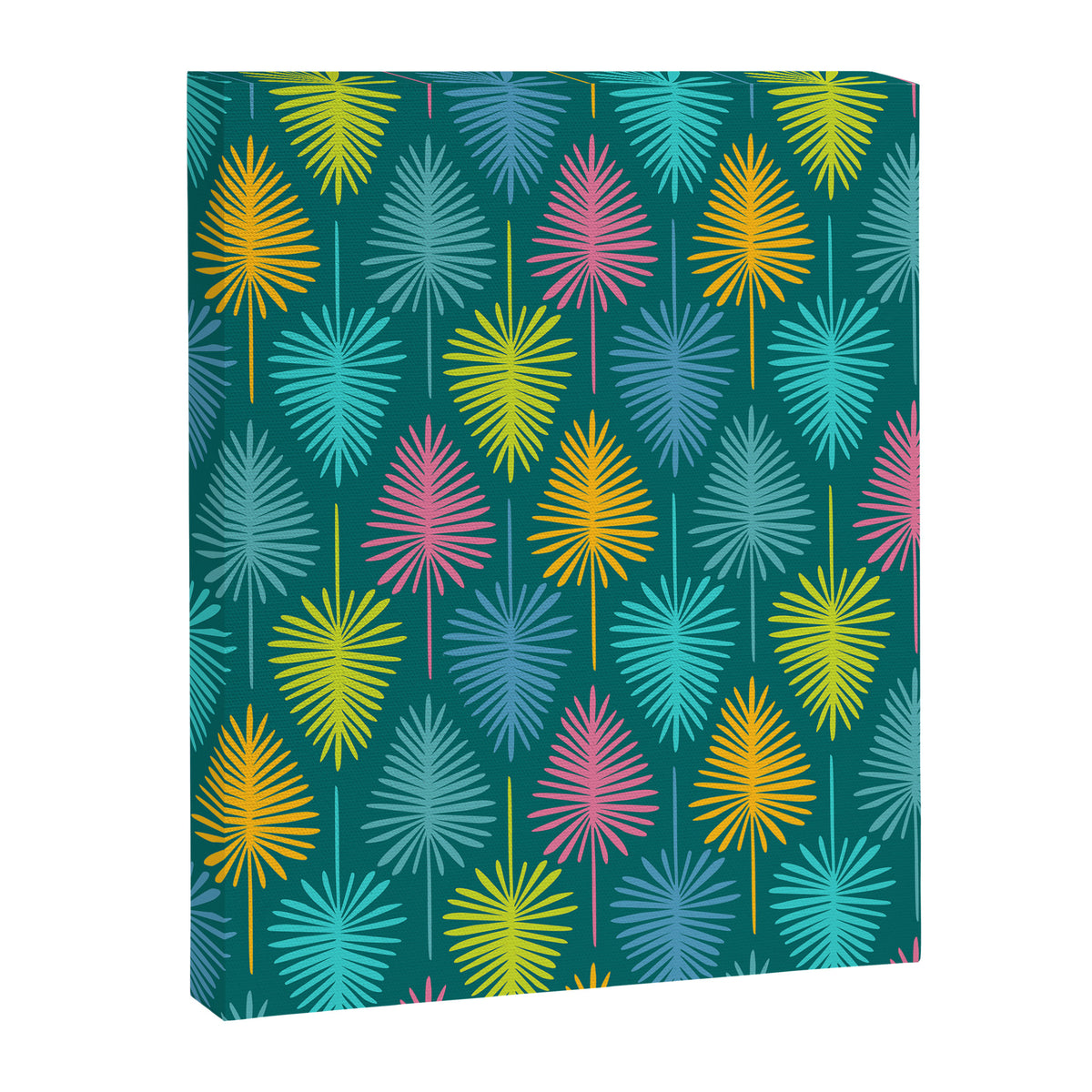 Bright Tropical Botanical Pattern Canvas Print Gallery Image 8