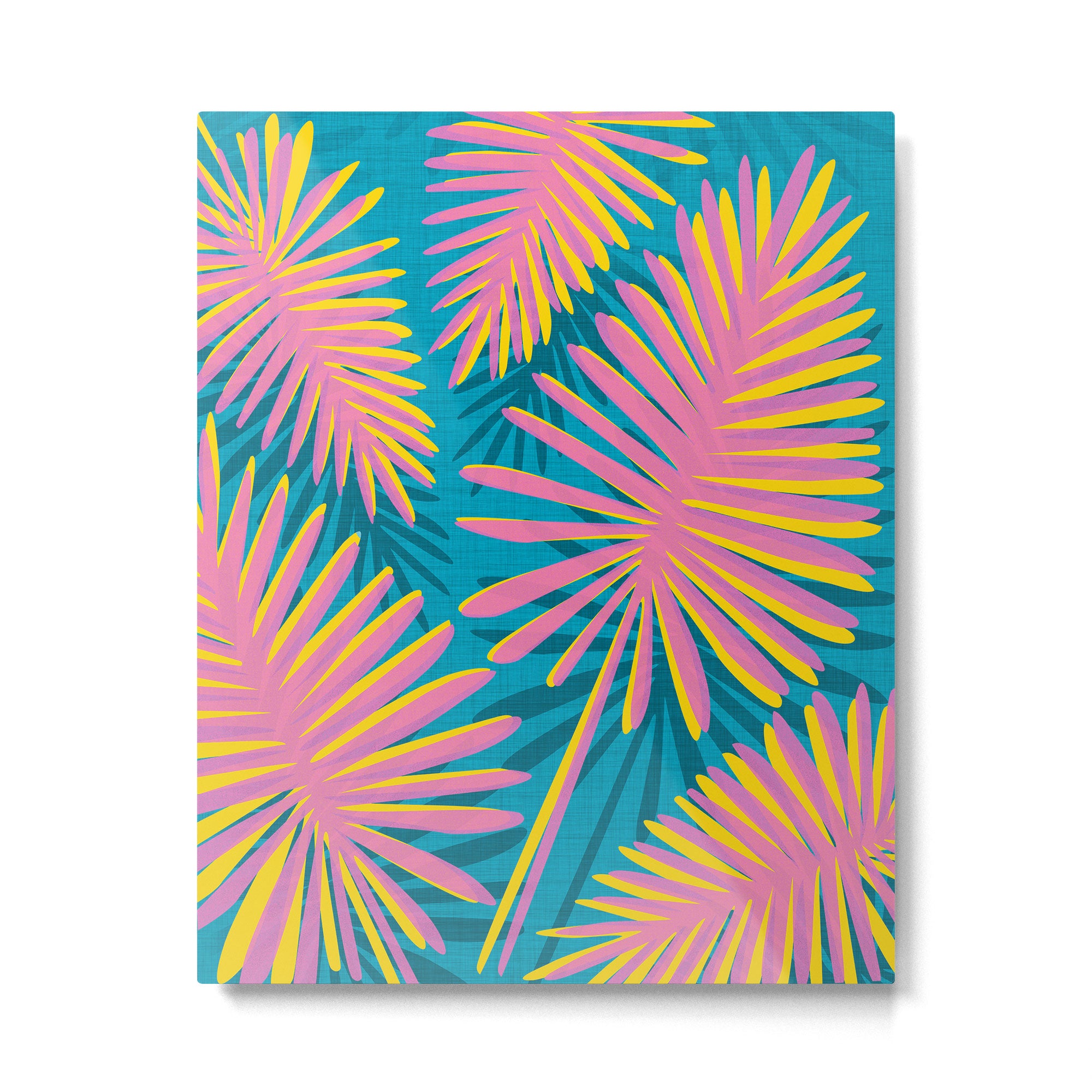 Bright Tropical Palms Metal Print Gallery Image 6