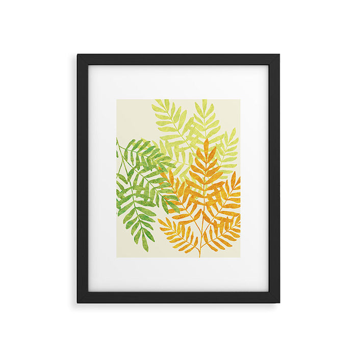 Bright Young Ferns Framed Art Print Gallery Image 1
