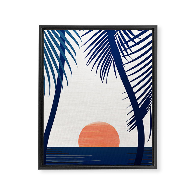 California Dreamin / Abstract Landscape Framed Canvas Print Gallery Image 6