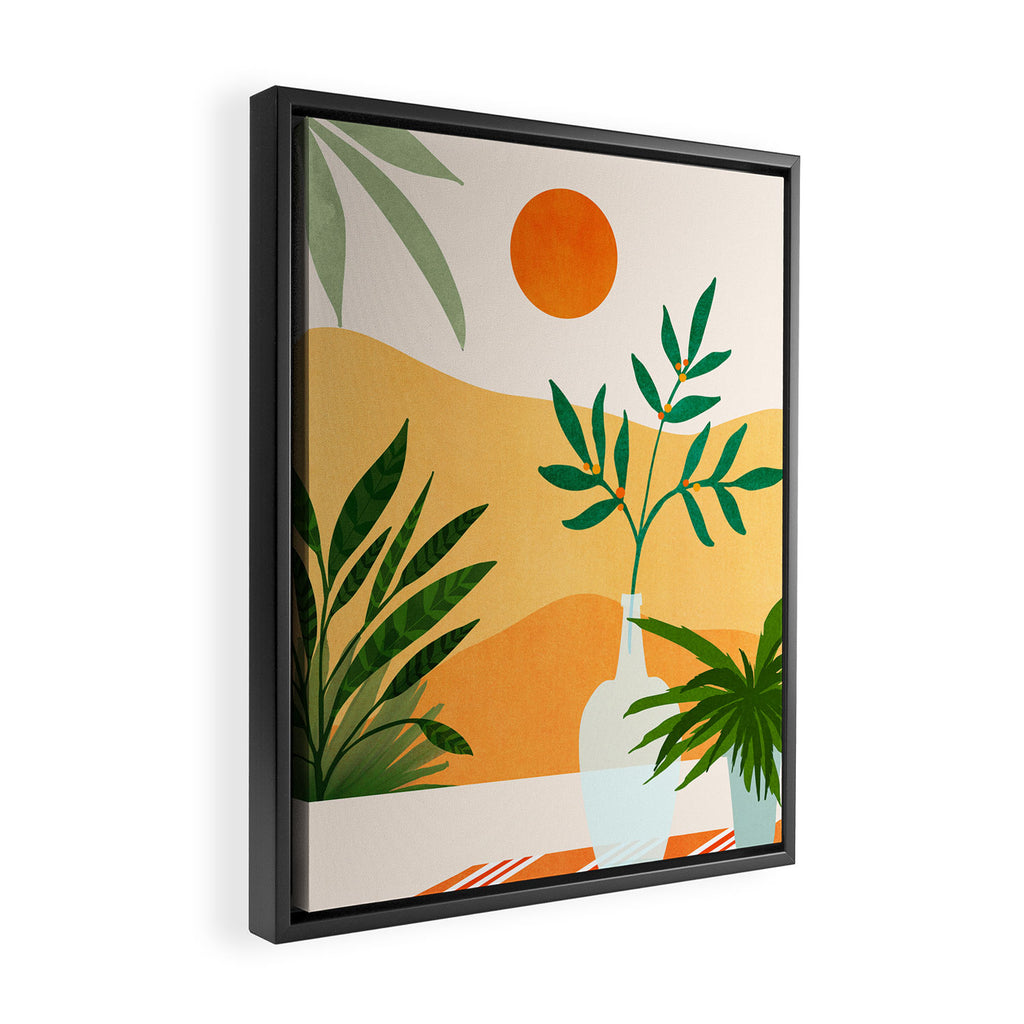 California Sunset Views Framed Canvas Print Gallery Image 2