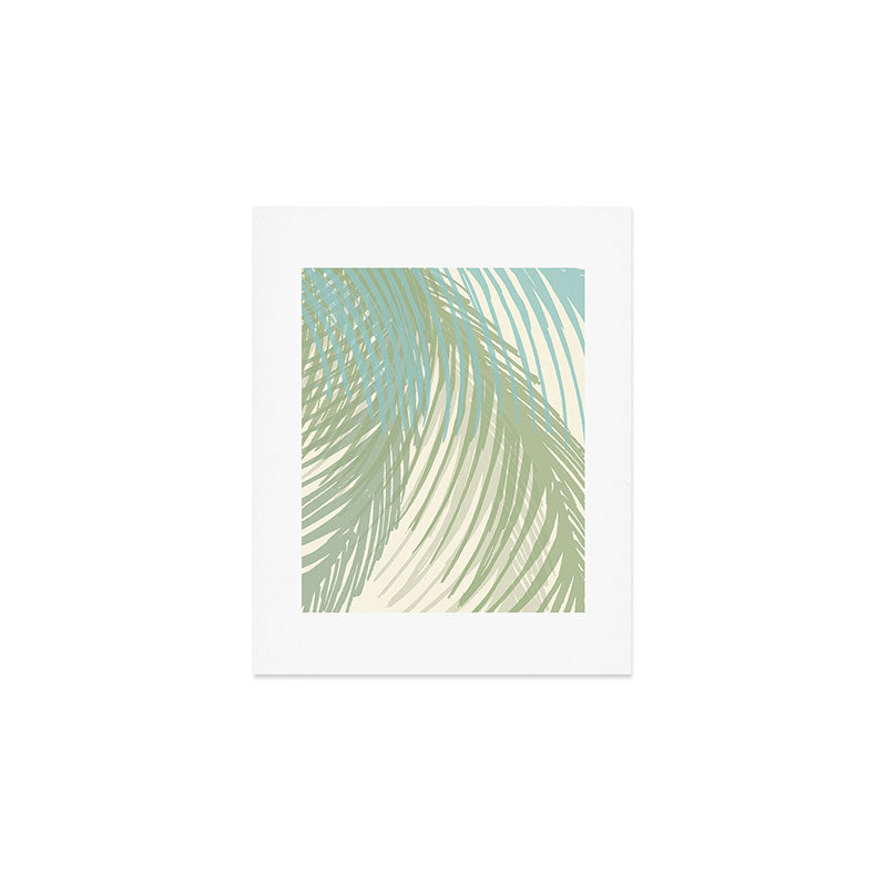 Calm Coastal Palms Art Print Gallery Image 1