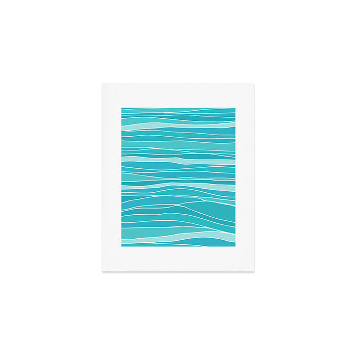 Caribbean Blue Ocean Waves Art Print Gallery Image 1