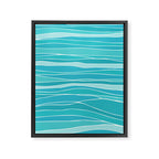 Caribbean Blue Ocean Waves Framed Canvas Print Gallery Image 8