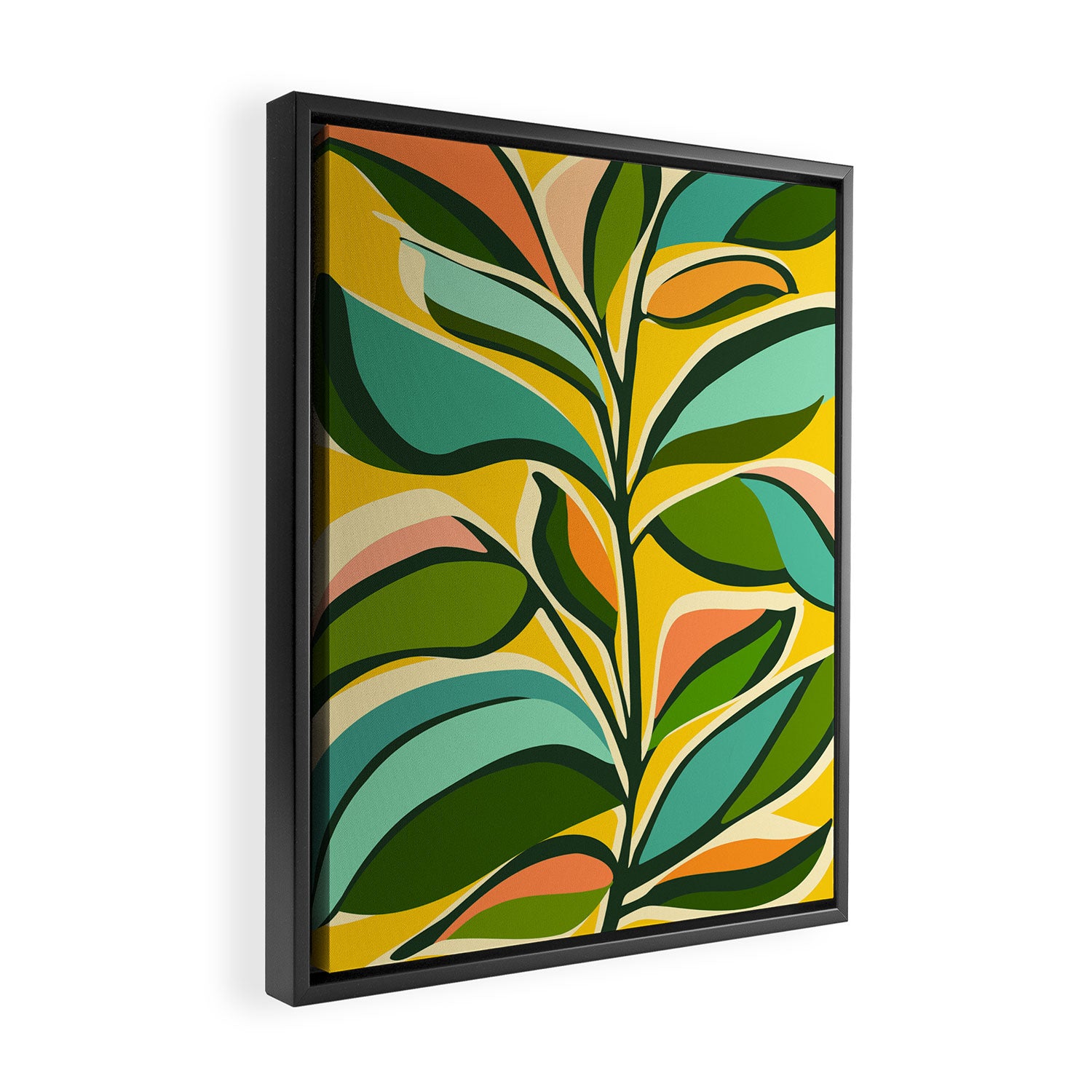 Celebration / Abstract Botanical Series Framed Canvas Print Gallery Image 2