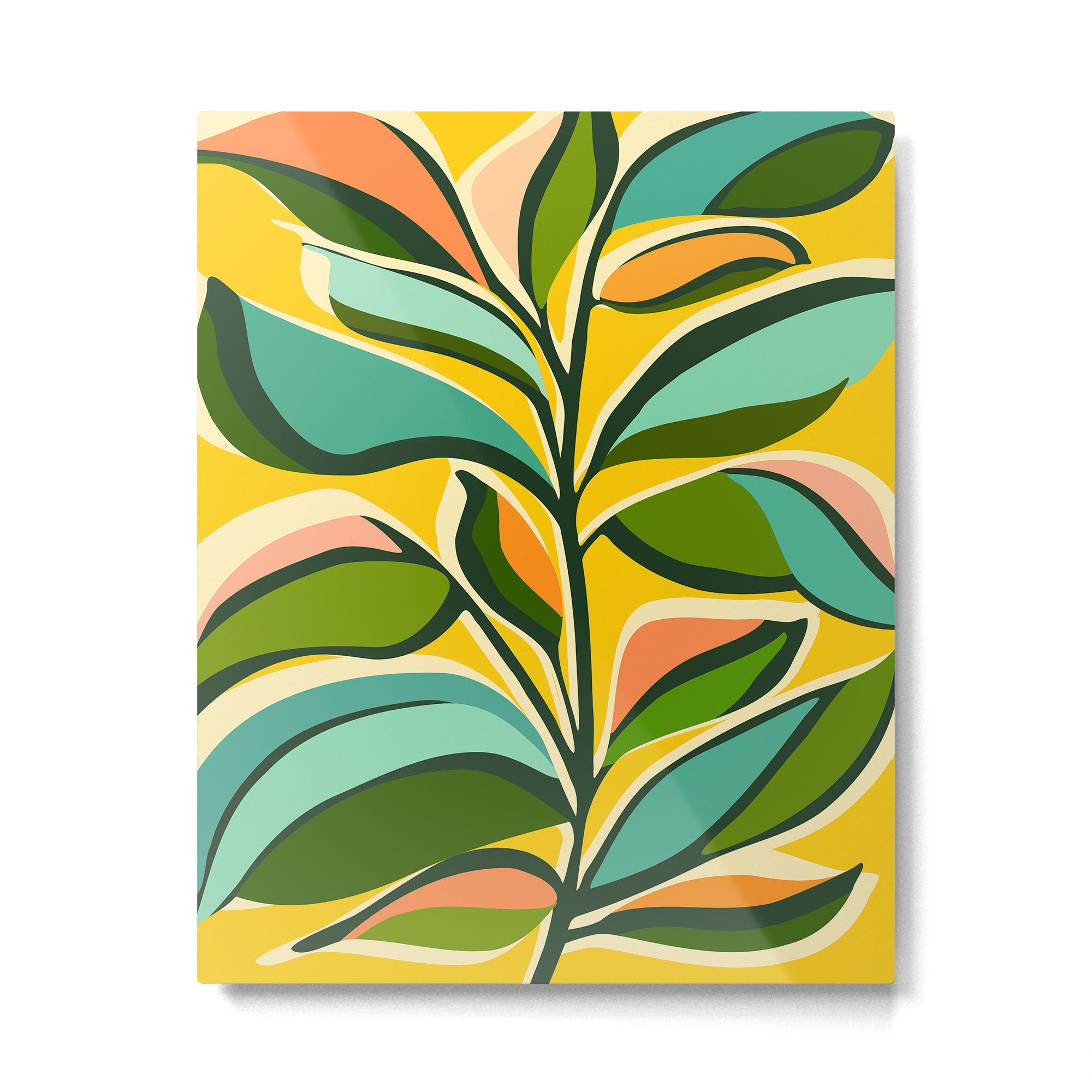 Celebration / Abstract Botanical Series Metal Print Gallery Image 4