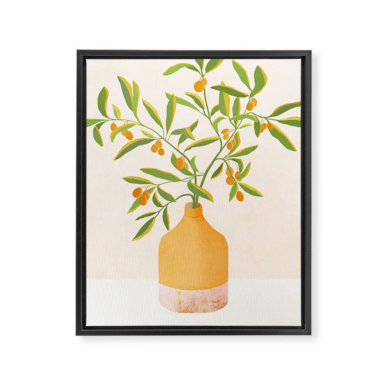 Chinese Citrus Tree Framed Canvas Print Gallery Image 6