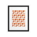 Cinnamon Twin Floral Pattern Framed Art Print Gallery Image 6