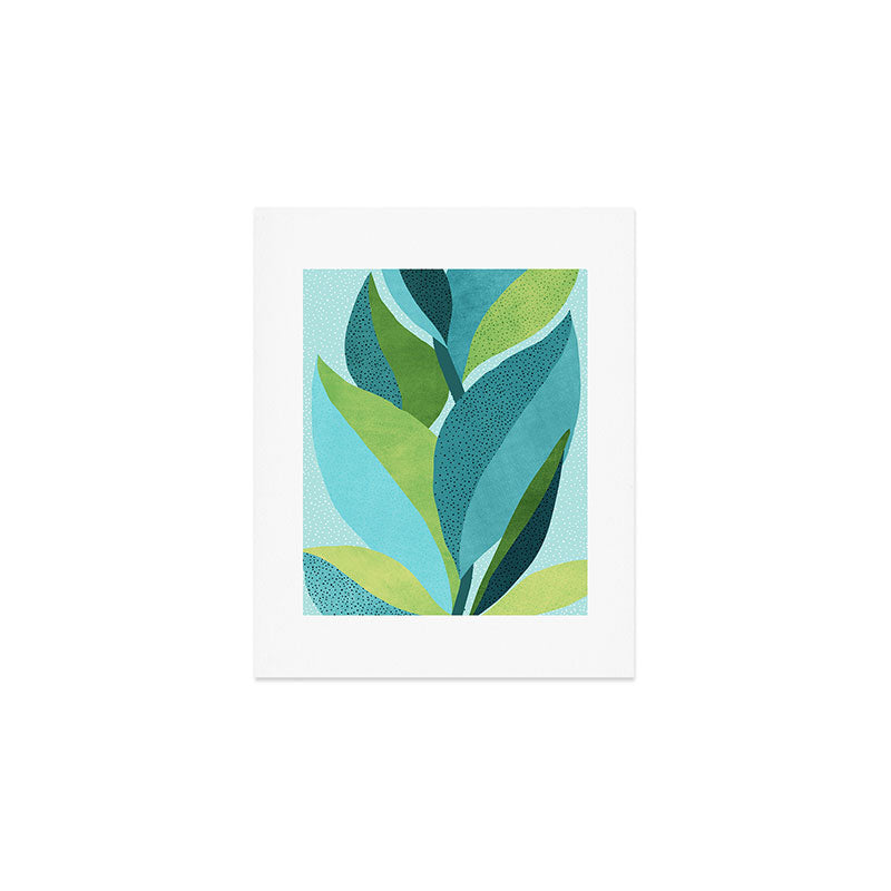 Coastal Abstract Botanical Art Print Gallery Image 1