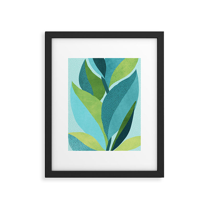 Coastal Abstract Botanical Framed Art Print Gallery Image 5