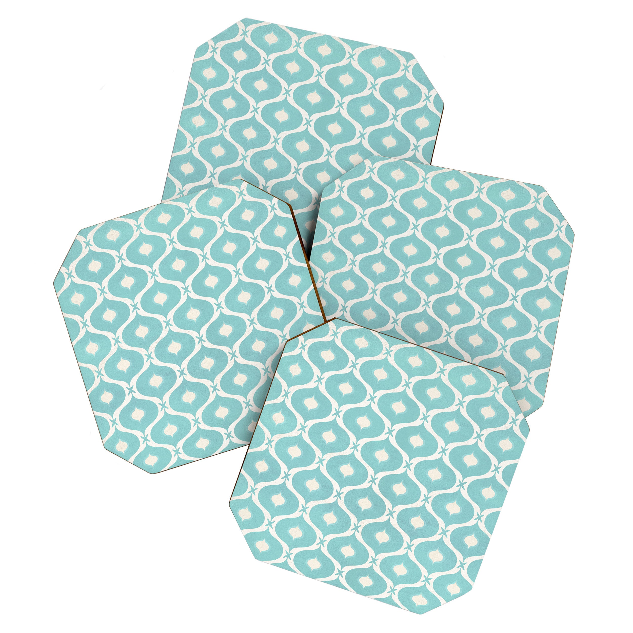 Coastal Moroccan Tile Coaster Gallery Image 1