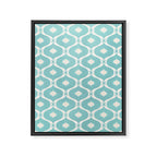 Coastal Moroccan Tile Framed Canvas Print Gallery Image 8