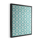 Coastal Moroccan Tile Framed Canvas Print Gallery Image 2