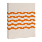 Coastal Orange / Modern Waves Series Canvas Print Gallery Image 8